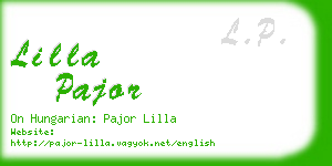 lilla pajor business card